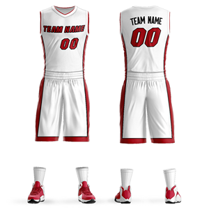 Conjunto de Uniformes de Baloncesto Reversibles Personalizados para Hombre y Jóvenes, Sublimados con Nombre y Número del Equipo, Kit al por Mayor - Product Image 3