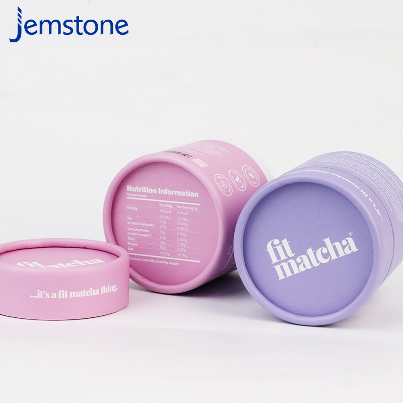 paper box tube bottle packaging cylinder tube wax packaging tube factory recyclable logo round for dried fruit