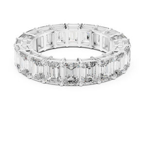 Anillo de Diamante Cultivado en Laboratorio con Corte Esmeralda en Oro Rosa de 14K para Mujer |   Ropa de Oficina |   Diamante Cultivado Nuevo - Product Image 2