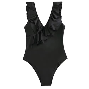 ชุดว่ายน้ำขาสูงสำหรับผู้หญิงชุดว่ายน้ำชิ้นเดียวสำหรับผู้หญิงชุดว่ายน้ำดีไซน์เนอร์ OEM - Product Image 5