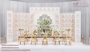 Marco bonito para decoración de bodas, marco de fibra de lujo con diseño romano real, ideal para eventos de boda - Product Image 2