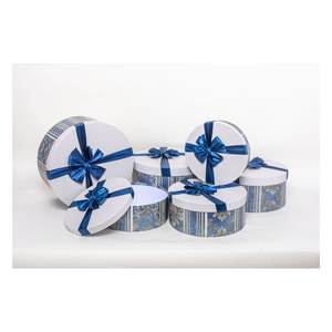 Boîtes de rangement décoratives bleues assorties Amicasa (6 pièces) Modèle AS1132 - Product Image 1