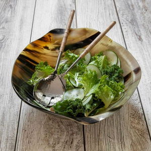 Cuenco para servir de buey búfalo para vajilla Cuenco de cuerno minimalista disponible a precio mayorista de la India Utensilios para servidores de alimentos - Product Image 2