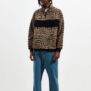 เสื้อฮู้ดพิมพ์ลายพัฟสำหรับผู้ชายแขนยาวดีไซน์ทันสมัยพร้อมซิปทำจากขนแกะ - Product Image 2