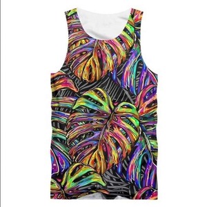 Camiseta de verano para hombre, gimnasio, playa, entrenamiento, Stringer, algodón, sin mangas, transpirable, Fitness, Camisa estampada, diseño de sublimación de talla grande - Product Image 5