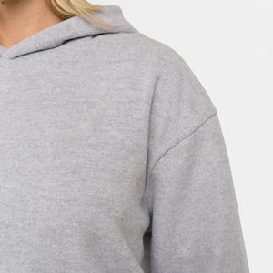 Conjunto Deportivo de 2 Piezas para Mujer, Sudadera con Capucha y Pantalones de Algodón 100%, Ropa Deportiva Informal con Hombros Caídos, Unisex - Product Image 3