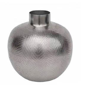 Elegante florero de metal gris, revestimiento de polvo duradero, elegante jarrón decorativo de Mesa para el hogar o la oficina a precio mayorista - Product Image 6