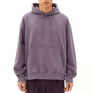 Sweat à capuche décontracté à manches longues en pur coton pour hommes et femmes, meilleure vente, impression numérique solide, sweat à capuche surdimensionné 100% coton - Product Image 1