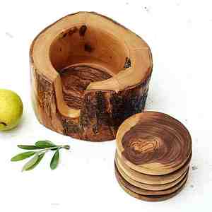 Custom Design Handmade Mug <b>Rug</b> Coaster Walnut Wood Custom Shape Handicraft In India With Export Quality - Product Image 5