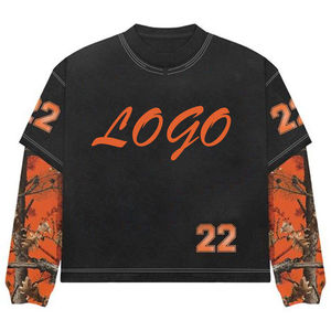 Camisetas de Cuello Redondo Personalizadas para Hombre, Novedad de 2025, Alta Calidad, 100% Algodón, Manga Larga, Diseño Estampado, Talla Grande - Product Image 6