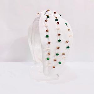 Bandeaux légers et d'excellente qualité pour la saint-Patrick, serre-tête spécial avec nœuds, ornés à la main, serre-tête perlé - Product Image 6