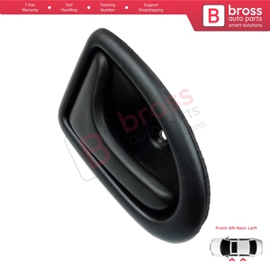 Poignée de porte intérieure gauche noire de type tige BDP77 pour Clio 2 Scenic Megane 1 Trafic Master 2 Mascott Logan 1 Movano Vivaro A Interstar - Product Image 3