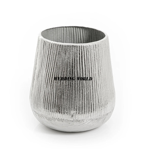 Vase à fleurs de luxe finition or, qualité supérieure, fait main, forme ronde, décoratif, nouveau vase à fleurs - Product Image 4