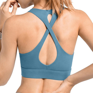 2026 <b>Top</b> Selling Women's Sports Bra Wholesale Breathable and High Support for Gym Running Solid and Seamless Fitness Bra - Product Image 5
