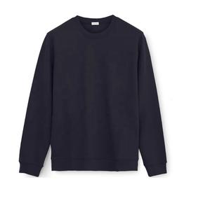 เสื้อสเวตเตอร์ผ้าฝ้ายนุ่มแบบมืออาชีพเสื้อยืดเข้ารูปแขนยาวเสื้อสเวตเชิ้ตผ้าฝ้ายผสมสีทึบปรับแต่งได้ตามต้องการ - Product Image 3