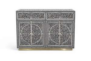 Mueble de Madera Hecho a Mano con Incrustaciones Clásicas de Hueso, Fabricado en India, para Dormitorio y Sala de Estar, al Mejor Precio del Mercado - Product Image 6