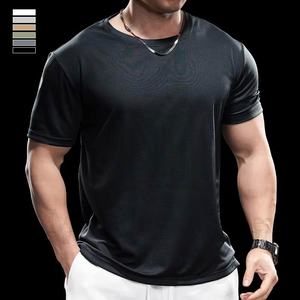 2025 hombres de alta calidad 300gsm algodón gota hombro camiseta de gran tamaño hombres verano manga corta Tops suelta en blanco Casual camiseta - Product Image 2
