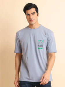 Ultimate Comfort Style Camiseta de media manga con cuello extragrande para hombre Calidad Premium 100% Algodón Mudbrown Impreso Elástico Ultimate - Product Image 2