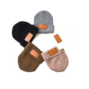 หมวกบีนนี่แฟชั่นใหม่แบบสั่งทำสำหรับผู้ใหญ่หมวกบีนนี่ถักแบบมีขอบ3D - Product Image 5