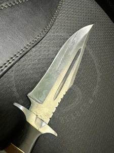 Cuchillo Bowie Multifuncional para Caza y Camping, Hecho a Mano con Mango de Cuerno de Búfalo y Hoja de Acero Inoxidable, Cuchillo para Exteriores - Product Image 3