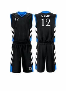 Ensemble de maillots de basket-ball personnalisés en gros Concevez votre équipe Logo numéro sublimation uniforme de basket-ball - Product Image 2