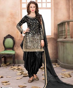 Saris de mujer India Georgette de diseño de encaje Patti Work Saree con blusa sin costuras precio al por mayor Ropa Étnica ApparelGarment - Product Image 5