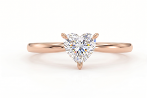 Anillo de compromiso con diamante talla corazón para mujer, diamantes cultivados en laboratorio - Product Image 3