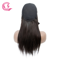 CLJhair naturel noir aucune dentelle droite bandeau perruque faite à la machine perruque bandeau pour les femmes noires