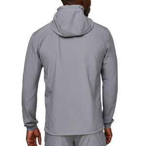 Ensemble de survêtement de sport 2 pièces personnalisé pour hommes, coupe-vent réfléchissant en nylon pour l'entraînement et la course, collection 2026 - Product Image 5