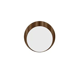 Farelle specchio con cornice-specchio con cornice in legno di noce chiaro cornice per specchio in legno dal Design personalizzato in dimensioni personalizzate