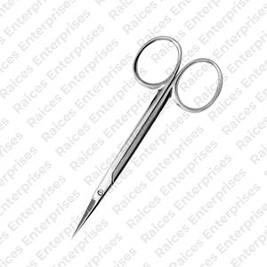 Tijeras oftálmicas de calidad superior, puntas romas en ángulo de 9cm, instrumento Médico Quirúrgico, tijeras oftálmicas a la venta - Product Image 1