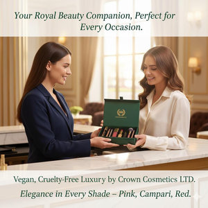 Set regalo di trucco per Camper rosa vegano Cruelty-Free scatola rossa regalo eco-friendly ed elegante - Product Image 3