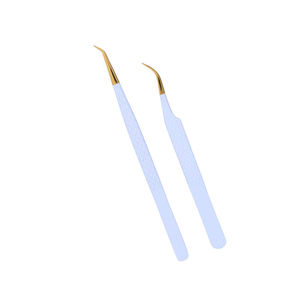 Pinzas de extensión de pestañas no magnéticas de acero inoxidable de último diseño Pinzas de pestañas de alta calidad - Product Image 2