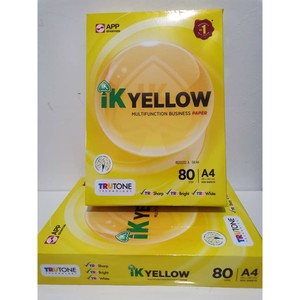 PAPIER À COPIER A4 IK YELLOW HAUTE QUALITÉ BLANC (210MM X 297MM) (500 FEUILS) (70/80GSM) - Product Image 5