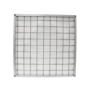 Grosir kustom industri dicuci primer galvanis kawat Mesh dukungan Panel lipit diganti G4 F5 AHU Pre Filter udara