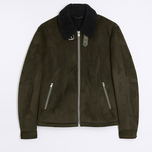 แจ็กเก็ตหนังเทียมพร้อมคอตั้งดีไซน์อินเทรนด์ของคุณเองออนไลน์บริการ OEM ที่ปรับแต่งได้ - Product Image 1