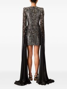 Manches courtes en voile élégant robe droite sexy pour femmes tissu crêpe antistatique respirant pour les fêtes et événements décontractés - Product Image 5