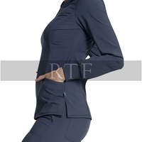 Tenue médicale confortable fabriquée en usine, en promotion, uniforme médical personnalisé, unisexe, à manches courtes, respirant, grandes tailles