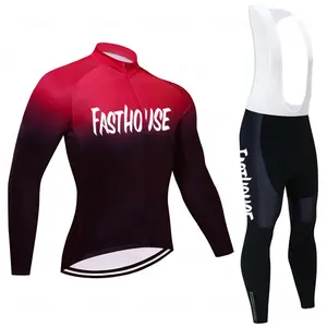 Tenue de cyclisme en équipe de fabrication professionnelle Tenue de sport confortable Tenue de cyclisme à séchage rapide pour hommes - Product Image 2