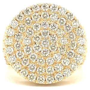 Anillos finos de lujo para hombre, 10K, 14K, 18K, oro de moda, estilo Hip Hop, Baguette redondeada de diamante Natural VVS completo para bodas clásicas - Product Image 4