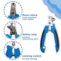 Coupe-ongles professionnels durables en acier inoxydable pour animaux de compagnie coupe-ongles pour chiens réutilisables et prix de gros