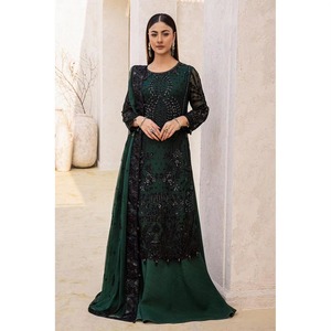 Nuevos vestidos de fiesta pakistaníes Mujeres Bordado Impresión Vestido de fiesta Venta caliente Precio al por mayor Vestidos étnicos - Product Image 1