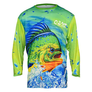 Crea tu idea La demanda del cliente Mejor precio Sublimación Jerseys de pesca Logotipo profesional Sublimación personalizada Jerseys de pesca - Product Image 5