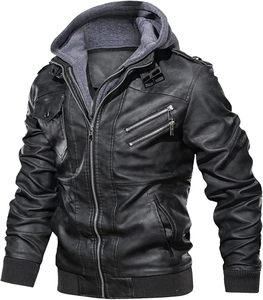 Veste en cuir pour homme de haute qualité, vente chaude, décontractée, coupe ajustée, élégante, veste de motard noire personnalisée pour homme - Product Image 6