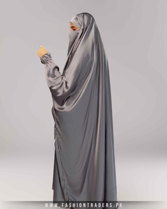 Entrega rápida en todo el mundo Venta al por mayor Jilbab One Piece Color sólido Musulmán Abaya Vestido Premium Calidad Poliéster Tela Bajo MOQ - Product Image 3