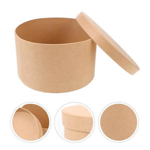 Caja Cajas de papel Galleta Pastel redondo Kraft Cupcake Panadería Contenedor Regalo Flor Mache Embalaje Portador Crema Tazas Soporte de hielo - Product Image 2