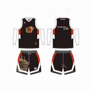 Maillot de basket-ball respirant personnalisé avec impression numérique OEM, ensemble uniforme de basket-ball au design personnalisé, nouveau modèle - Product Image 1