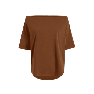 เสื้อยืดสตรีทคอตตอนระบายอากาศเปิดไหล่คอแนวขวางเซ็กซี่สำหรับผู้หญิงโลโก้ตามสั่ง - Product Image 6