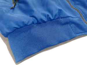 Blouson bombardier noir sur pied imperméable et coupe-vent avec logo personnalisé de haute qualité pour hommes fermeture éclair complète hiver chaud universitaire brodé décontracté - Product Image 5