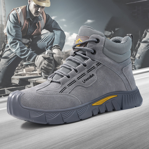 Lanoudun Leisure Series Sapatos De Segurança Faux Camurça e Fio De Aço Tecido Superior Anti-Punção Lazer Segurança Bota - Product Image 5